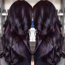 El cabello oscuro se ve raro con color. Wunderschone Dunkle Violette Farbe Auf Dieser Langhaarigen Schonheit Redb Haarfarben Langhaarfrisuren Frisur Inspirationen