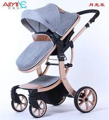 Baby Pushchair Stroller High Landscape Baby Carriage For Newborn Baby Stroller 3 In 1 Single Seat Kids Car 4 Whee Baby Strollers Newborn Stroller Baby Carriage