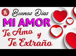 Hola Mi Amor Buenos Dias Te Amo Y Te Extrano Mucho Para Ti Con Carino Youtube Buenos Dias Te Amo Buenos Dias Amor Mensajes Buenos Dias Amor