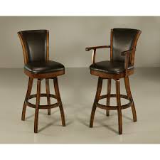 For a look reminiscent of your favorite downtown pub, think backless bar height stools with the. Wood Swivel Bar Stools With Arms Ideas On Foter