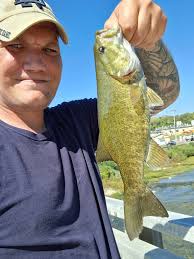 Freshwater eel caught