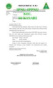 Kumpulan gambar contoh surat tugas ipnu yang baik dan benar 2019. Doc Contoh Ipnu Surat Sukasari Musthofa Arifin Academia Edu