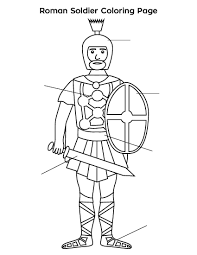 Roman Soldier Coloring Page Roman Soldiers Coloring Pages Color