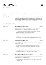 Personal Trainer Resume Personal Trainer Job Resume Examples Resume Examples