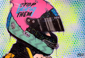 Daniel ricciardo shares a first look at his new lid design for the australian grand prix that sees the honey badger pull out some aussie slang. Dr Autoart On Twitter New Daniel Ricciardo Painting Finished Still Loving This Helmet Design Stop Being Them Drautoart Danielricciardo Dr3 Ricciardo Ricciardo3 Stopbeingthem Araihelmet Renaultf1 Renaultf1team F1 Https T Co