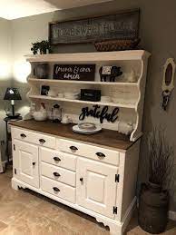 It's much easier to give the hutch a cohesive look if you do limit the colors in the hutch. Pin On Kitchen Interior