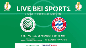 Bereits anfang juli findet die auslosung statt. Sport1 Zeigt Bayern Spiel In Der Ersten Runde Dfb Deutscher Fussball Bund E V