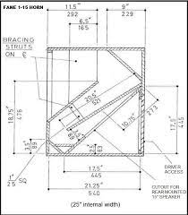 Folded horn design folded horn design enables the enclosure to contain a longer sound path which amplifies the bass frequencies while keeping the cabinet small in size. 15 Folded Horn Idea Diyaudio