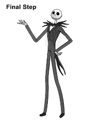How To Draw Jack Skellington Full Body Video Step By Step Pictures The drawing may be purchased as wall art, home decor, apparel, phone cases, greeting cards, and more. how to draw jack skellington full body