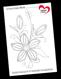 Kostenlose bastelanleitungen zum basteln im sommer. Quilling Vorlage Blume Ideen Mit Herz