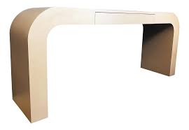 Vintage 80s Modern Waterfall Console Table On Chairish Com In 2020 Console Table 80s Modern Console