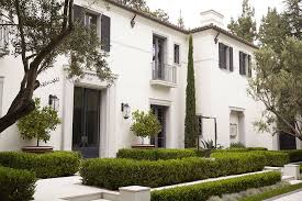 Black And White Spanish Style Home Exterior House Tour La S Modern Villa Designlifestyle Mediterranean Homes House Exterior White Stucco House