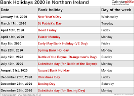 Federal holidays, national holidays, and bank holidays for this year and next year. Bank Holidays 2020 In The Uk With Printable Templates