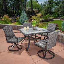 Drexel 5 Piece Woven Dining Set Outdoor Furniture Sets Patio Patio Dining Set