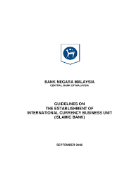 Additional requirements for the chief executive officer. Pdf Bank Negara Malaysia Central Bank Of Malaysia Guidelines On The Establishment Of International Currency Business Unit Islamic Bank Baba Shirah Academia Edu