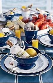 4th Of July Summer Holiday Table Decorations Domino Lobster Party Seafood Party Clam Bake