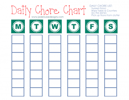 cleaning tips to reduce allergies printable chore chart