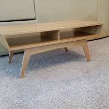 Vtg mosaic tile top coffee table with splayed wooden legs mid century modern. Mcm Cherry Coffee Table By Skeys Simplecove