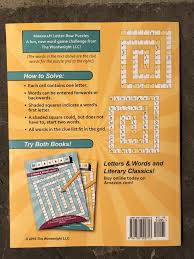 By working in pencil, you give yourself permission to … Markrah Letter Row Puzzles