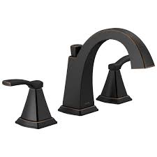 Customers who are choosing oil rubbed bronze faucets prefer classical look in their bathroom and kitchen. Two Handle Widespread Bathroom Faucet 35768lf Ob Delta Faucet