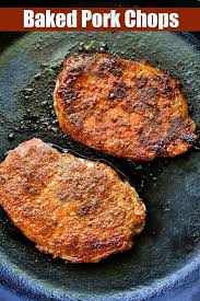 Any thinner than 1 inch and you will most likely end up with dry, flavorless meat. Juicy Baked Pork Chops Recipe Healthy Recipes Blog