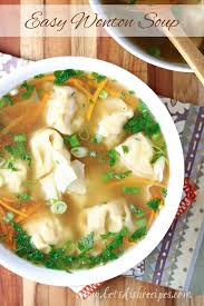 Easy Wonton Soup Recipe Wonton Soup Wonton Soup Recipe Food Dishes