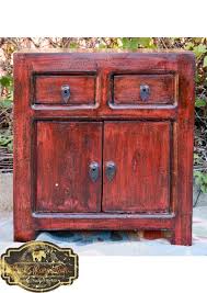 Buy from the largest dealer in the usa. Oriental Red Antique Chinese Bedside Cabinet Asian Lacquer Side Table