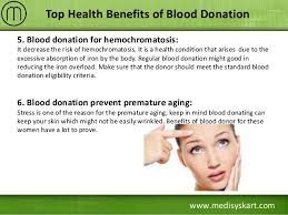 Iron is a substance which is not good for you if at very low levels or in excess levels too. Amazing Health Benefits Of Blood Donation