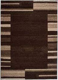 Teppich dunkelbraun der teppich 170 cm x 230 cm ist in einem guten zustand.er stammt aus einer nichtraucher familie die auch keine tiere hat.die farbe des teppich ist dunkelbraun. Sari Teppich Kurzflor Modern Dunkelbraun Beige Streifen Design Tapiso Teppiche Online