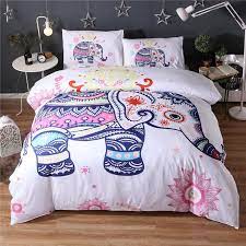 For hundreds of years, elephants have been included in indian tapestries and textiles. Elephant 3d Bedding Sets Sham Boho Mandala Duvet Cover Set Winter Bed Wongs Bedding