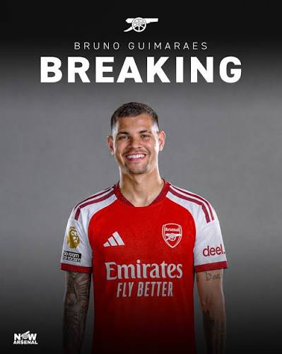🚨Bruno Guimaraes will undergo his Arsenal medical on Monday after a £77million deal has been agreed with Newcastle. The Brazilian signs a five-year deal with the champions. Done deal. Arsenal have got