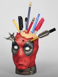 Deadpool Pencil Cup Desk Accessory Res C 1 1 4 Deadpool Desk Accessories Pencil Holder