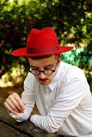 Valentine S Day Gift Fedora Hat For Men Classical Hat Red Felt Winter Autumn Wide Brim Hat Fedo Fedora Hat Men Fedora Hat Outfits Hat For Man