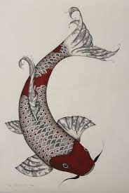 It's easy to take a medium like ink for granted, until a pen runs dry of course. Pin By Kitty Carson On Fish Art 2 Koi Art Koi Fish Drawing Fish Drawings