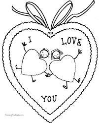 Color pictures of romantic hearts, cupids, flowers will you be my valentine? Preschool Happy Valentines Day Coloring Sheets