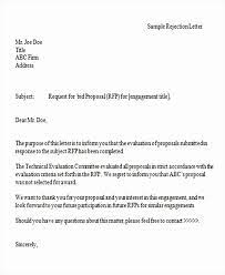 Rfp Response Letter Awesome Rfq Rejection Letter Template Fresh 10 Bid Rejection Letter Proposal Templates Letter Templates Proposal Letter
