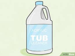 Keeping bathtubs clean is essential for our health. 3 Ways To Clean An Acrylic Tub Wikihow