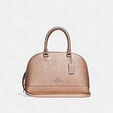 Some have the words coach new york underneath while some read. Coach F29170 Mini Sierra Satchel Rose Gold Silver Coach Handbags