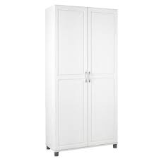 Home decorators collection dolomiti ready to assemble 18 x 84 x 24 in. Systembuild Trailwinds White Storage Cabinet Hd55936 The Home Depot White Storage Cabinets White Storage Utility Storage Cabinet
