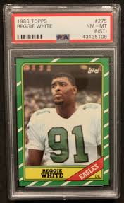 This card is much more valuable than his 1986 topps card, which is white's first in an nfl. Reggie White 1986 Topps 275 Value 0 99 359 00 Mavin