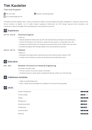 Your engineering resume objective is a short yet compelling introduction to your resume, which tells potential employers why you are the best fit for the job. Chemical Engineering Resume Sample Guide Template