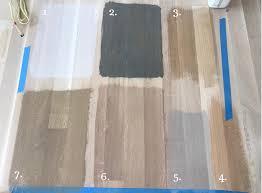 time to choose a stain color for white oak flooring