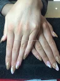 There are some folks who just don't feel like themselves without acrylics, while others prefer the satisfaction of a diy mani. White And Gold Acrylic Nails Nail And Manicure Trends