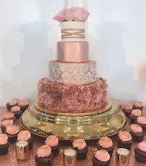 Glamorous Rose Gold 18th Birthday Cake Rose Gold Statement Wedding Cake Cake Blush Wedding Cakes Fall Wedding Cakes
