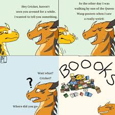 How I Imagine Lots Of Conversations With Cricket Go Wings Of Fire Dragons Wings Of Fire Wings Of Fire Quiz