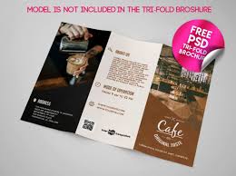 Cafe Tri Fold Brochure Mockup Psd Template Mockup Free Downloads In 2020 Brochure Mockup Free Trifold Brochure Postcard Mockup