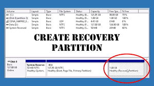 How To Create A Recovery Partition In Microsoft Windows 10/11 - Youtube