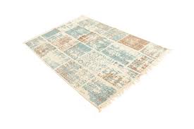 Hochflor teppich in türkis, mit den maßen 140x200 cm. Teppich 140 X 200 Cm Baumwollteppich Bastia Blau Turkis