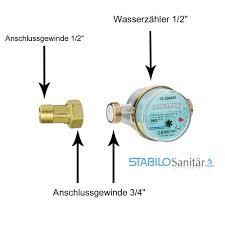 Wassergerate Wasserzahler Wasseruhr 1 2 Zoll X 110mm Kalt Geeicht Sanitarbedarf Heizung Sanitar Wasser Installation Shop