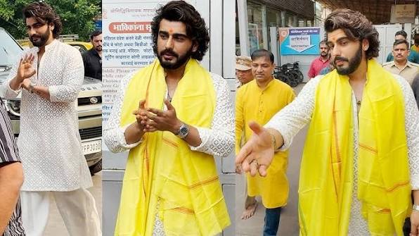 Arjun Kapoor Visit Siddhivinayak Temple To Seek Blessings For His Upcoming  Movie Singham Again